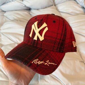 Polo Ralph Lauren New Era New York Yankees Red Plaid Baseball Cap